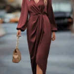 فستان بكم طويل للنساء فساتين طويلة 1