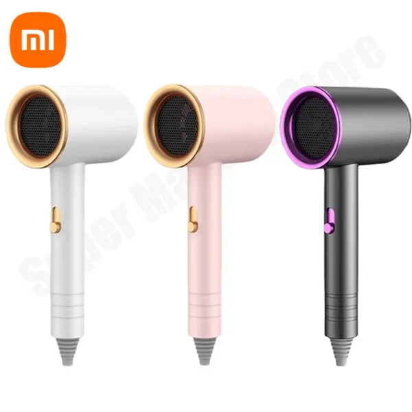 مجفف شعر Xiaomi عالي السرعة بالأيونات السالبة صامت للغاية موصى به مجفف شعر احترافي عالي الطاقة لصالونات الشعر المنزلية 1