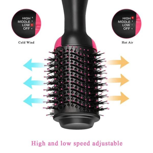 مجفف شعر الهواء الساخن فرشاة الطراز و Volumizer الشعر فرد بكرة الشعر مشط الأسطوانة الكهربائية أيون ضربة مجفف فرشاة 2