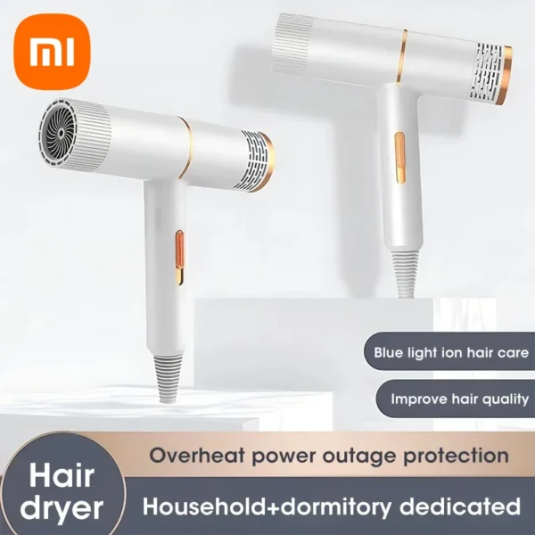 Xiaomi مجفف شعر احترافي منفاخ أيوني سلبي عالي السرعة توربينات كهربائية أكثر جفافًا درجة حرارة ثابتة أداة تجفيف الشعر السريع 1